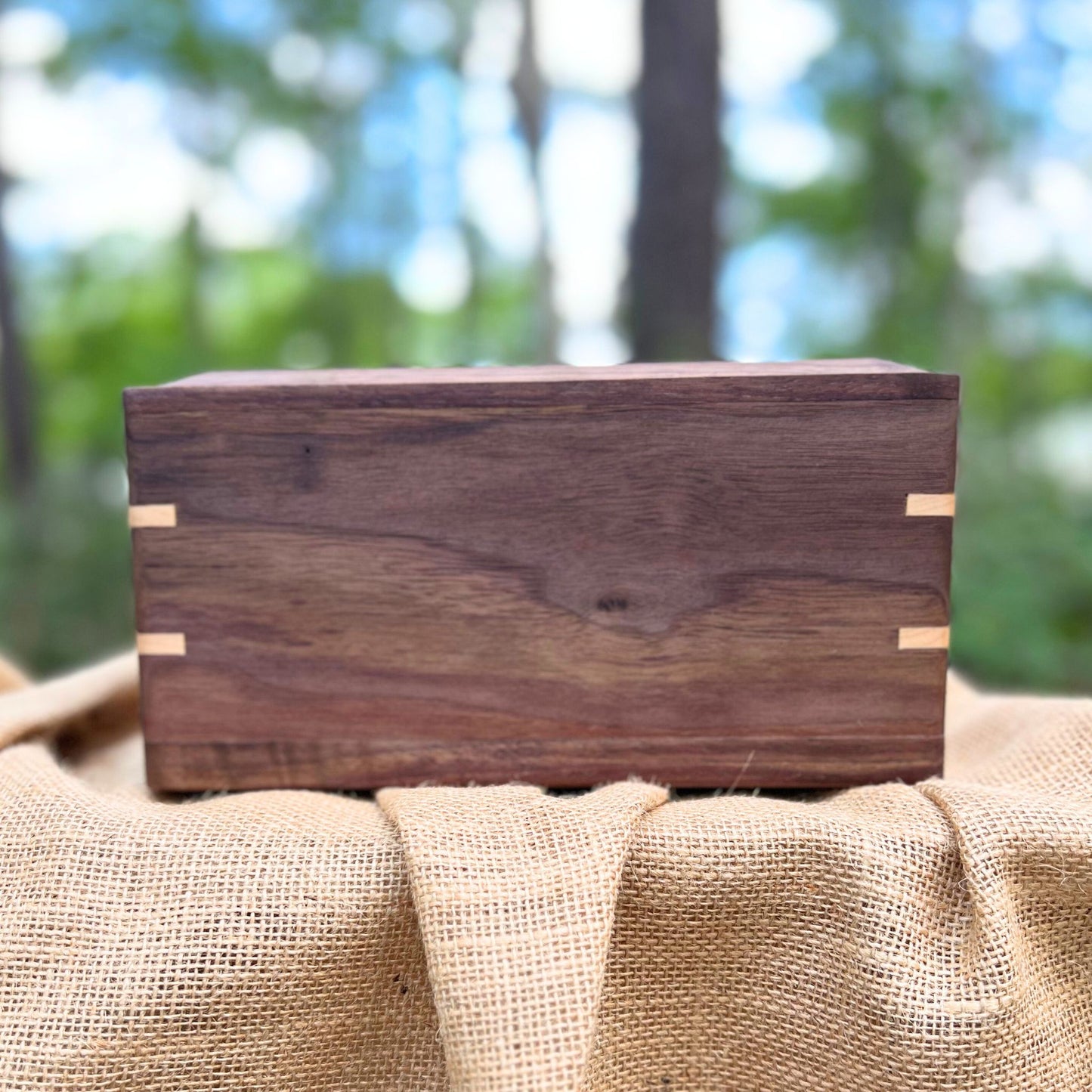 Custom Pet Urn - Walnut & Maple (Medium Shown)