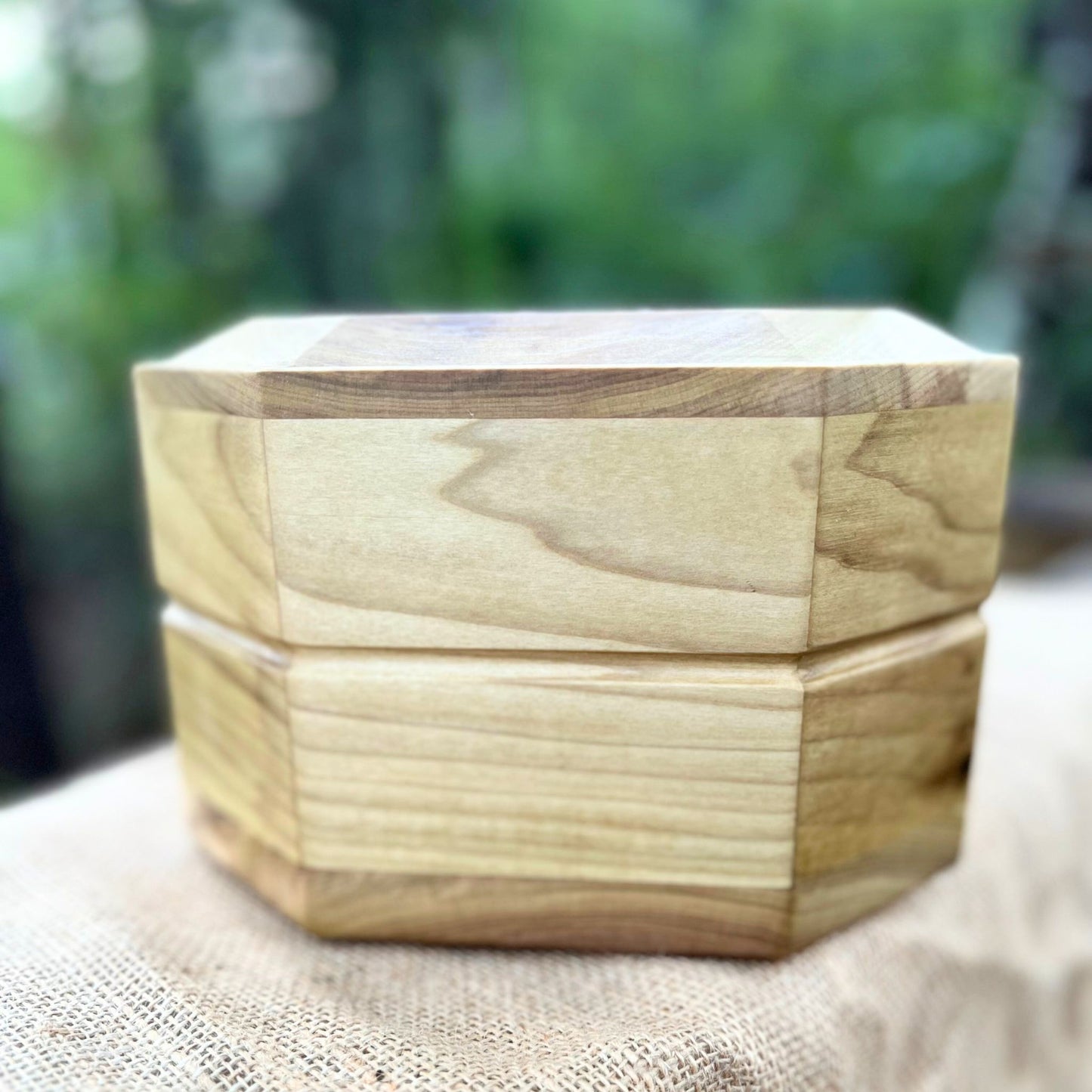 Solid Poplar 8-Sided Urn