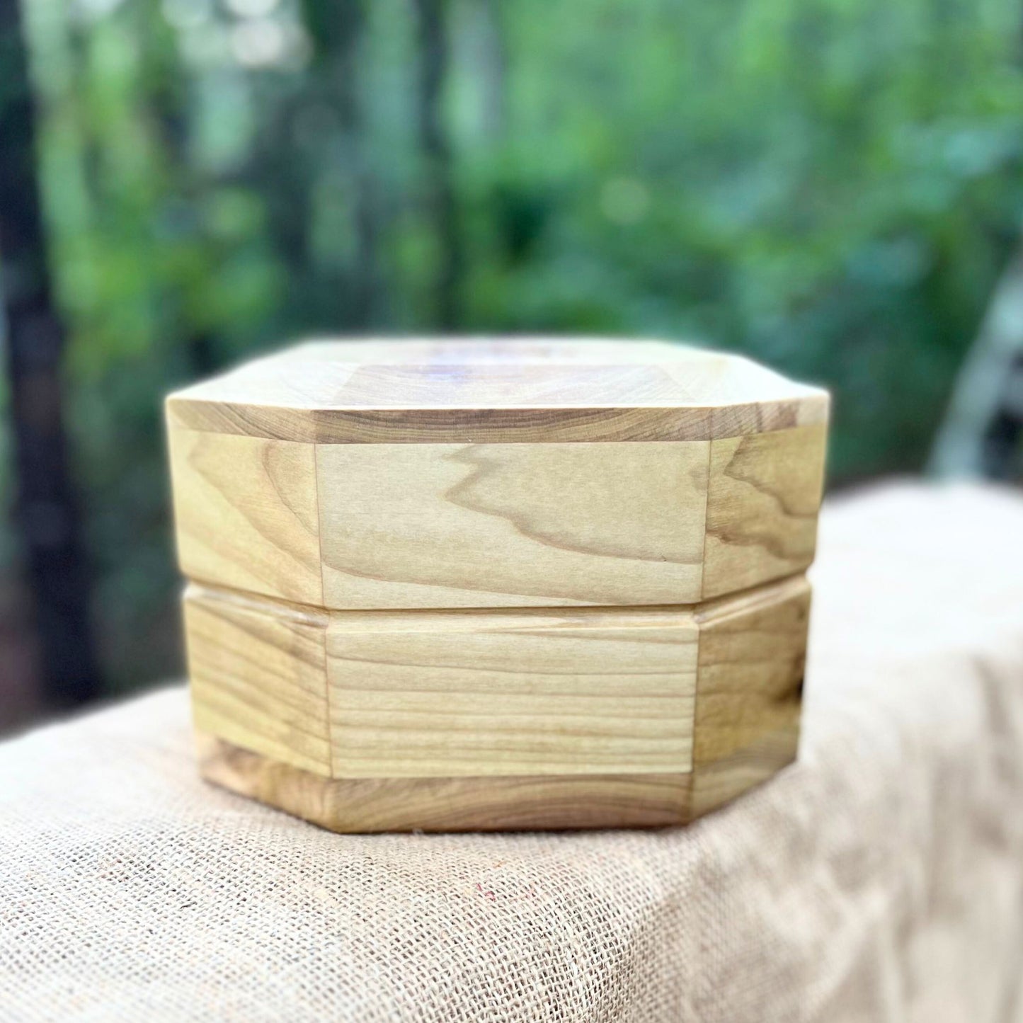 Solid Poplar 8-Sided Urn