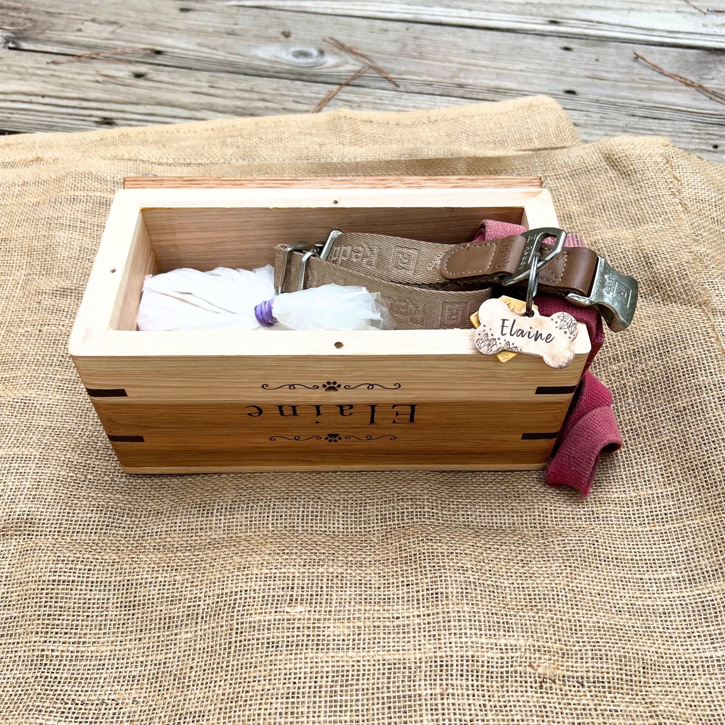 Custom Pet Urn - Walnut & Maple (Small Shown)